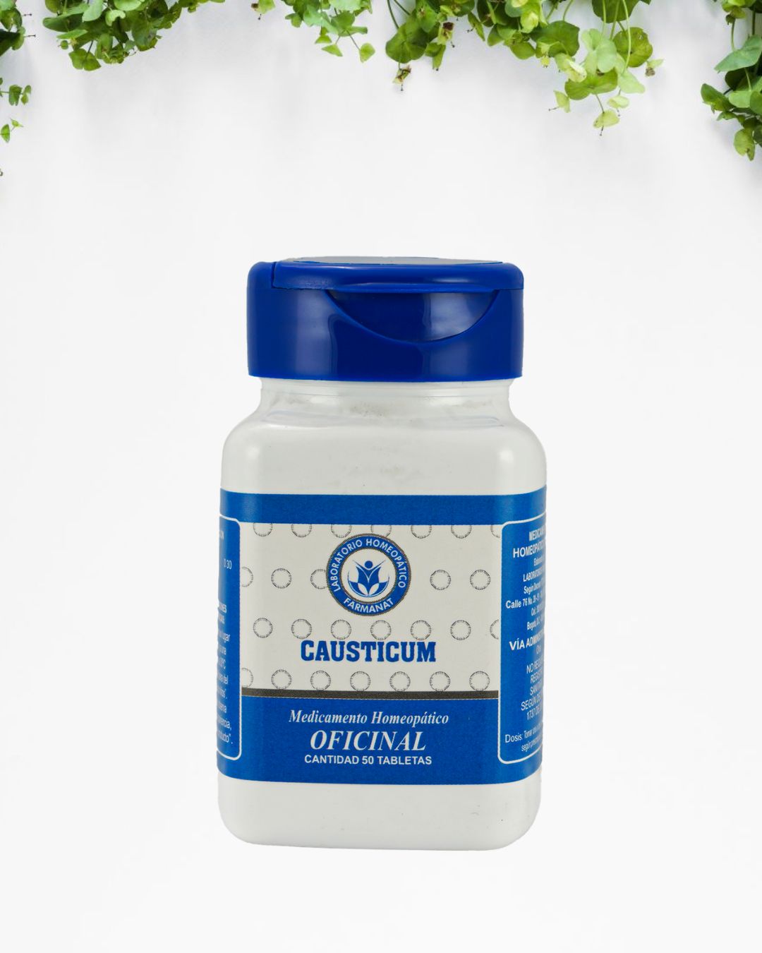 Productos de vida sana (21) Causticum Homeopático – 50 Tabletas - Imagen 1